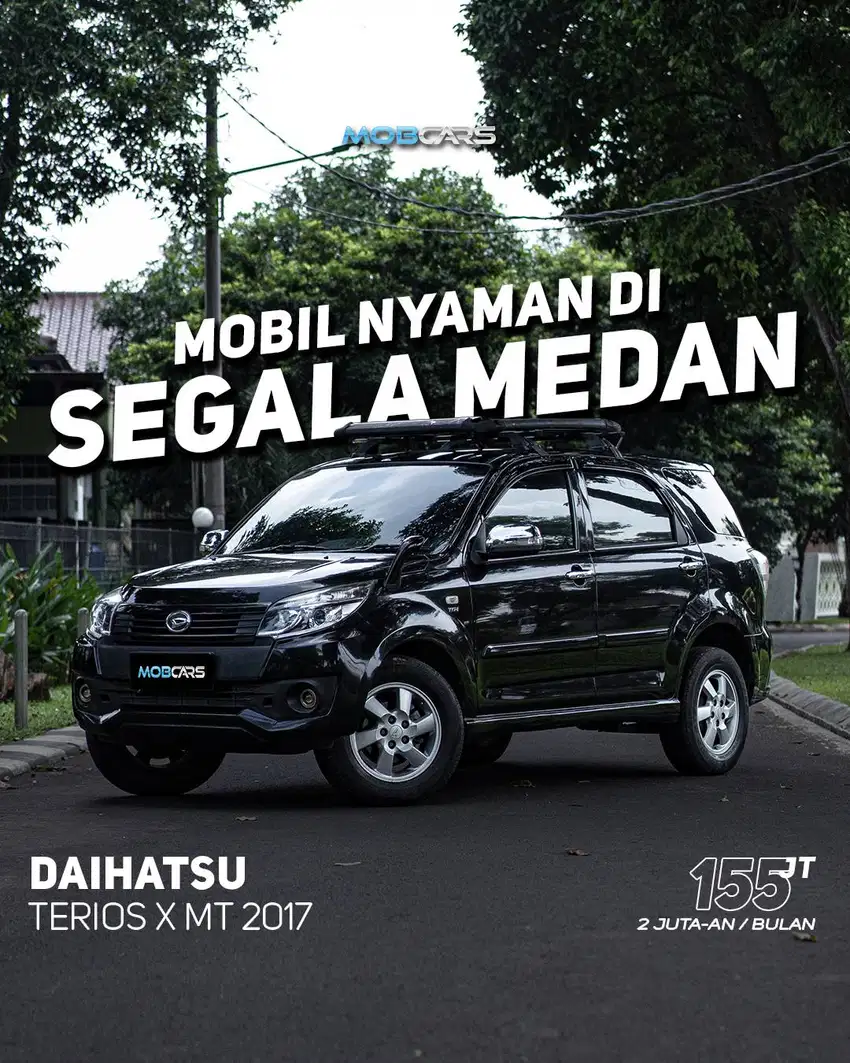 FREE DETAILING 2 TAHUN TDP 5 JT TERIOS X MT MANUAL 2017 HITAM MOBCARS