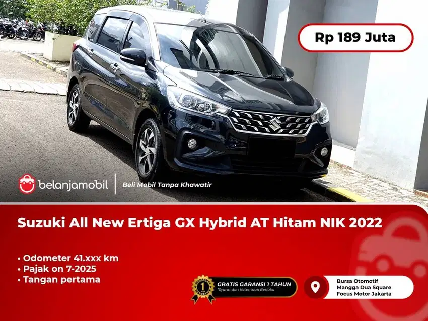 [PAJAK 7-2025] Suzuki All New Ertiga GX Hybrid AT NIK 2022