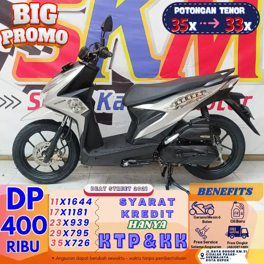 Beat street 2021 kredit DP 400rb proses 1hari