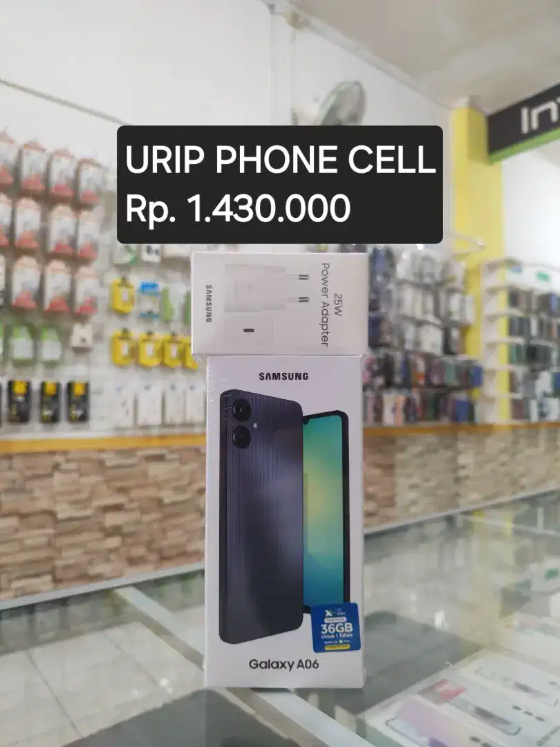 Baru!!! Samsung A06 4/64GB garansi resmi tam 1 tahun