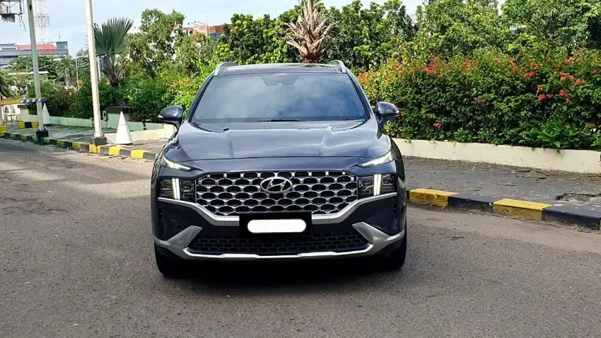 km11rb hyundai santafe santa fe siganture diesel 2021 pakai 2022 biru