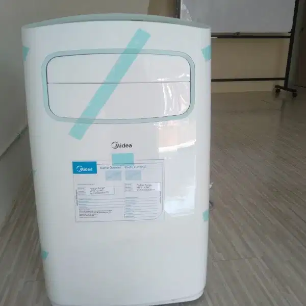 AC Portable Midea 1.5 PK, Baru 4 Hari Pakai, Lengkap + Garansi Resmi!