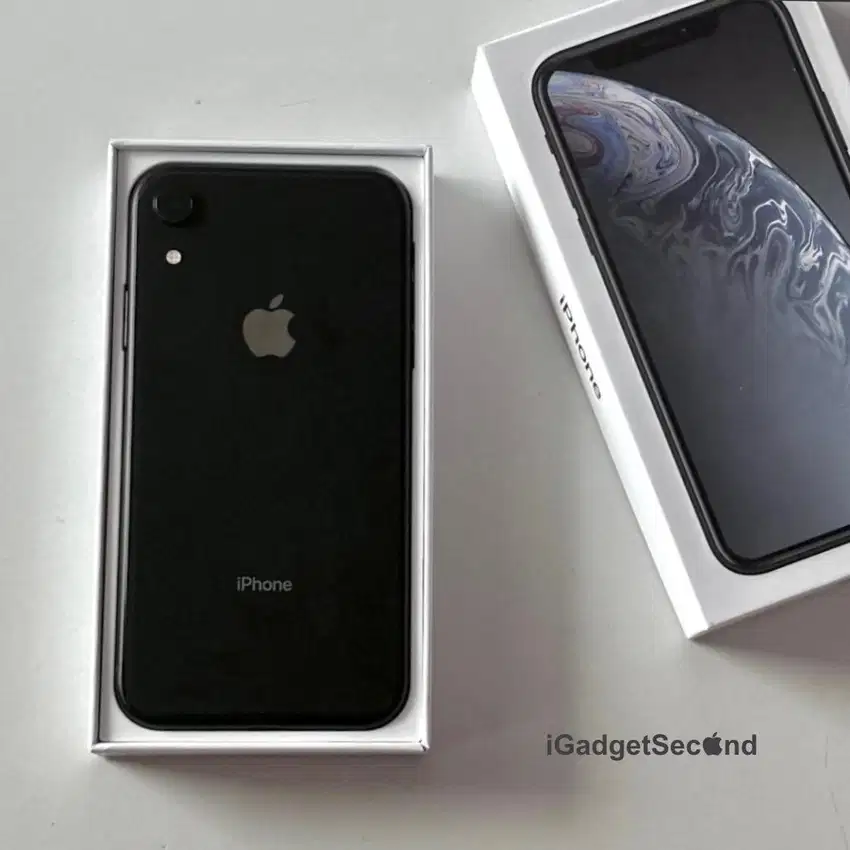 iPhone XR 128GB Ex Inter - Black Lengkap