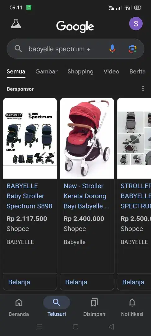 Stroller babyelle spectrum