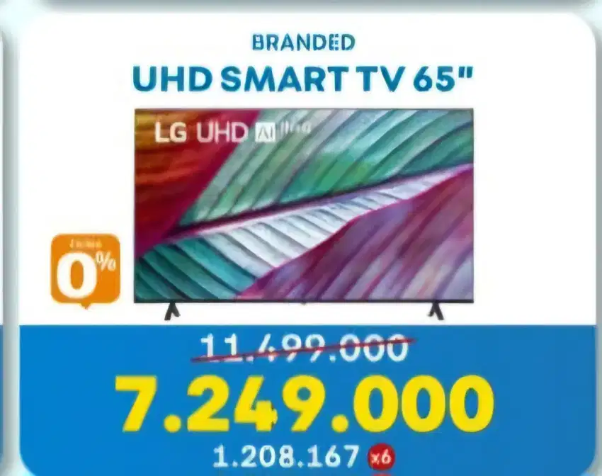 PROMO AKHIR TAHUN SMART TV LG UHD 4K  AI 65UR7500PSC