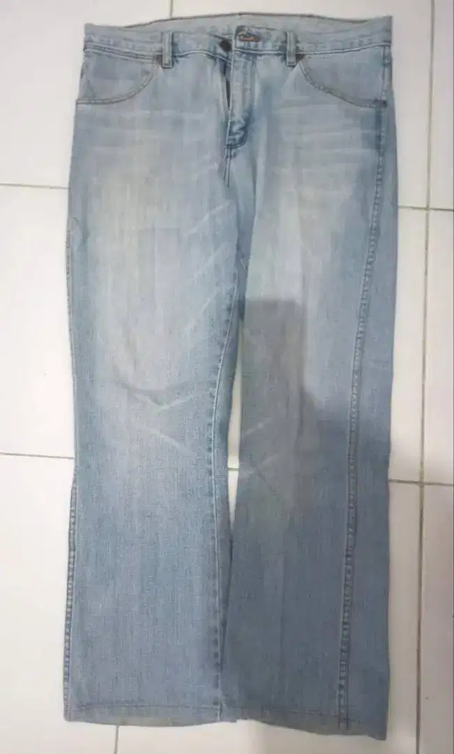 Original Wrangler Jeans Celana Panjang No Hole Tdk Levis Vans Zara