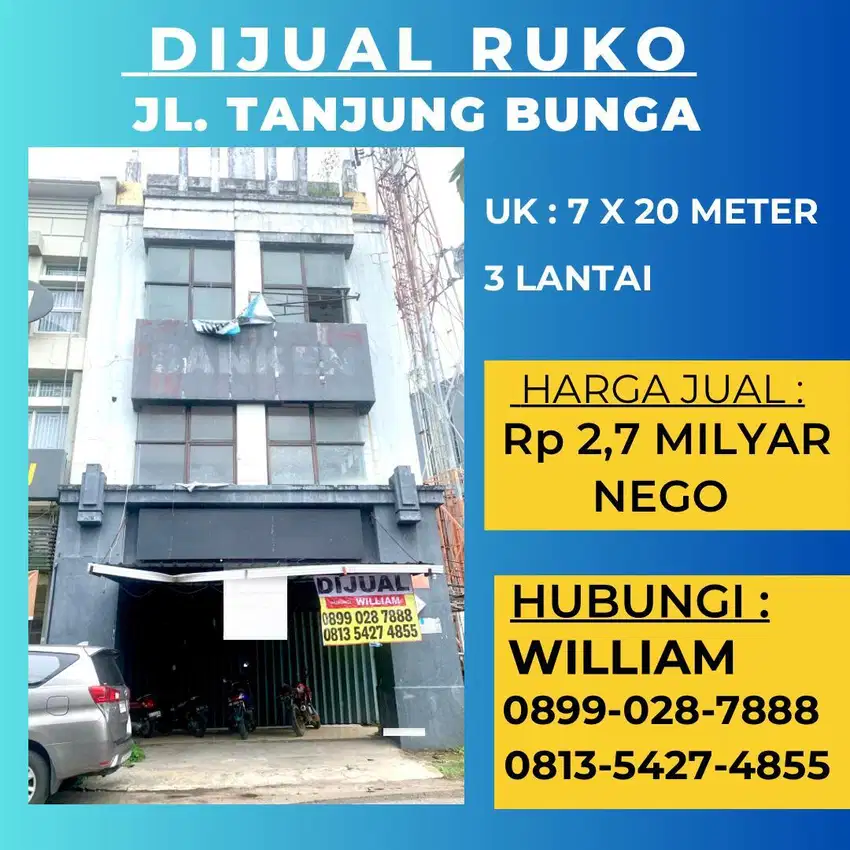 JUAL CEPAT RUKO JL METRO TANJUNG BUNGA MAKASSAR