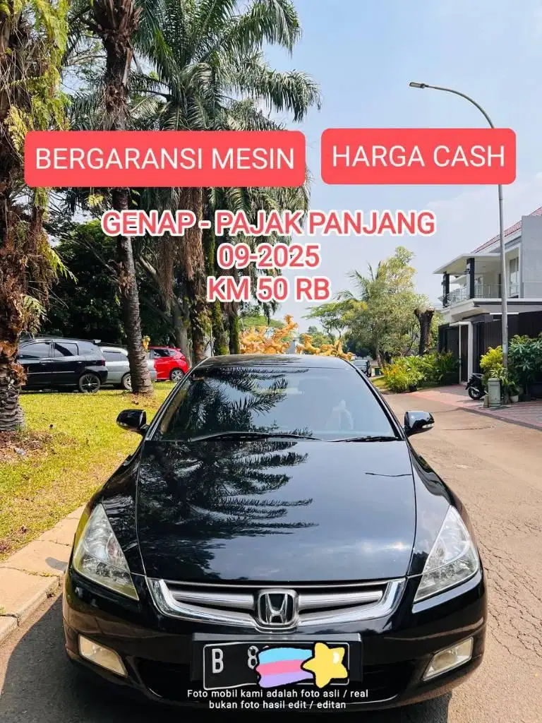 HARGA CASH HONDA ACCORD 2.4 AT VTIL 2005 KM ISTIMEWA 50RB ASLI