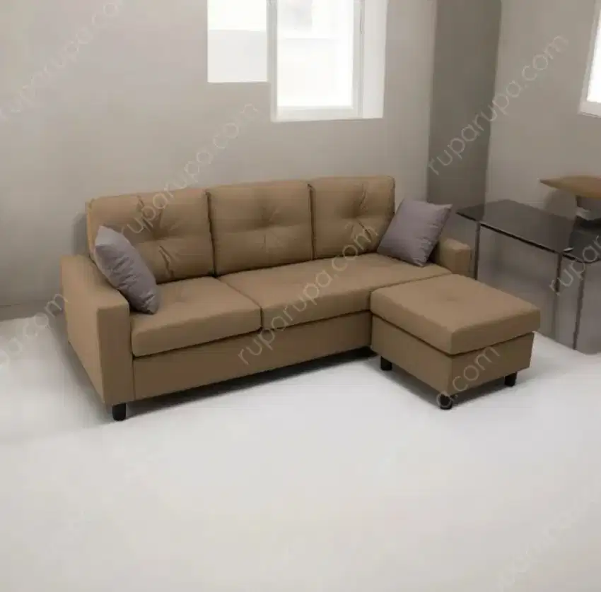 TASYI CORNER SOFA BROWN VTU-1