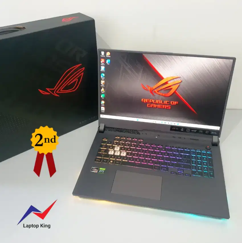 ROG G713RM Baru3hr Layar QHD 240Hz SSD Gaming Laptop Asus Strix Nvidia