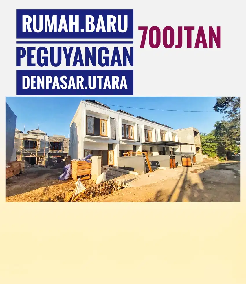 Jual Rumah Baru Peguyangan Denpasar Utara Bali 700 jutaan