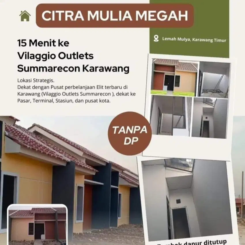 Rumah subsidi dp 0 angsuran 1jtan