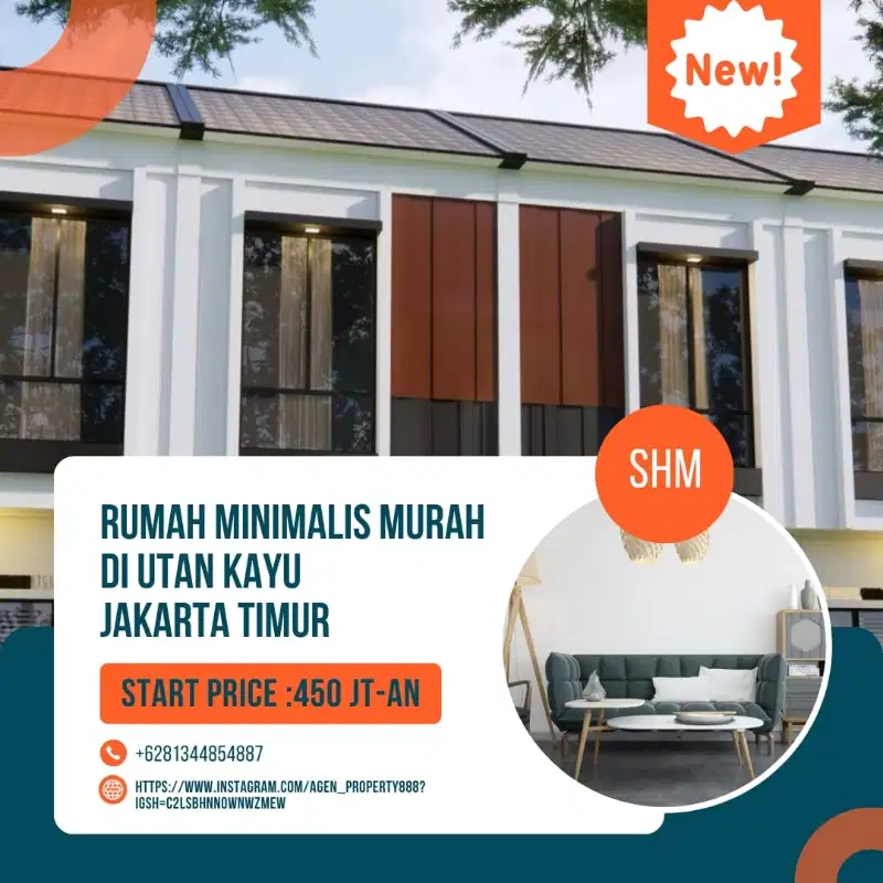 Rumah Murah 2 Lantai Dekat Graha BNPB Jl. Pramuka Jakarta Timur