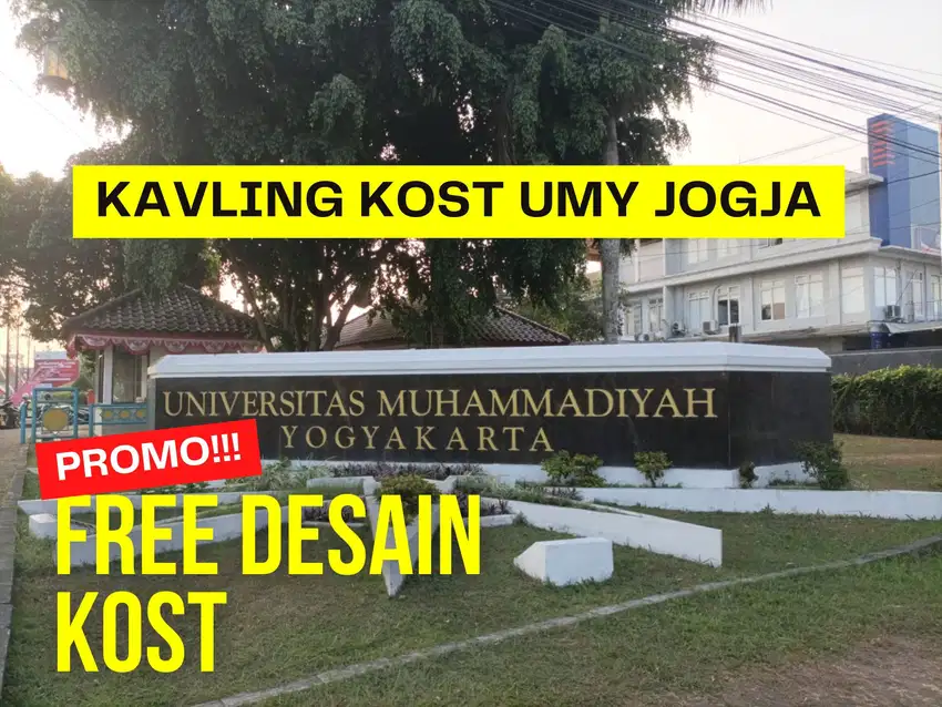 Dijual Tanah Dekat UMY Jogja: Pas Bangun Kost