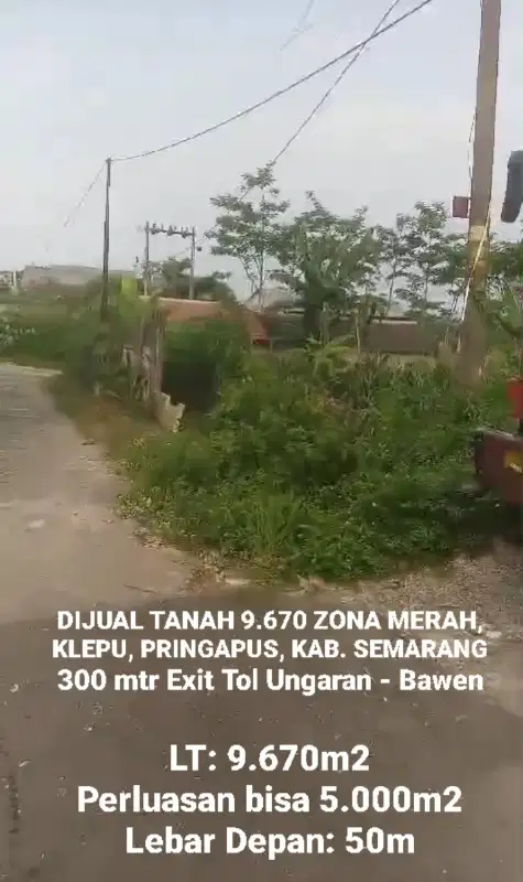 ZONA MERAH, TANAH DIKELILINGI PABRIK KLEPU, PRINGAPUS, KAB. SEMARANG