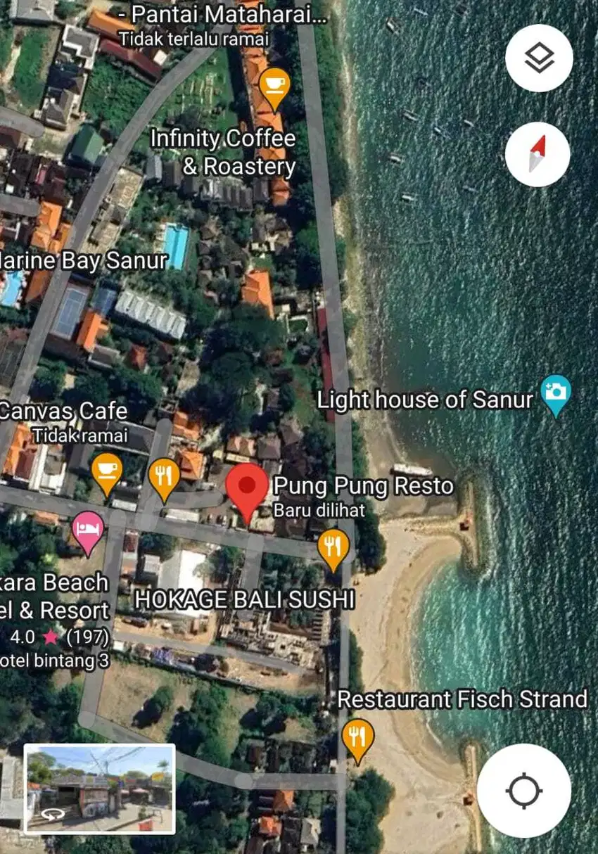 For Sale  Tanah Langka Istimewa Hanya 70 Meter Jalan Kaki Ke Pantai