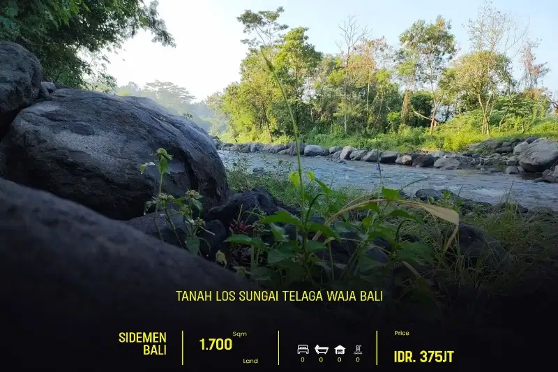 MURAH TANAH DIJUAL LOS SUNGAI DI SIDEMEN