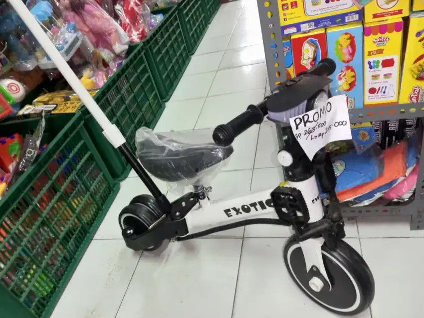 PROMO AKHIR TAHUN!!! SEPEDA 3IN1 BALANCE BIKE EXOTIC DORONGAN MUSIK