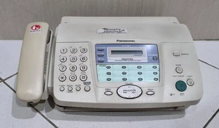 mesin telepon fax facsimile panasonic faximile KX-FT907CX murah bekas