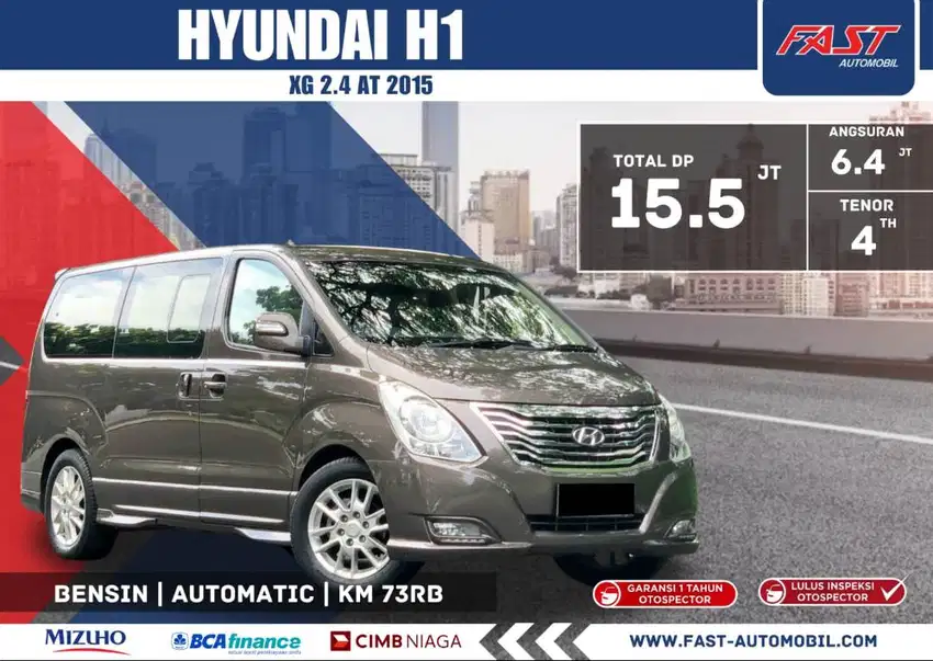 DP 15JT HYUNDAI H1 XG 2015 FACELIFT 2.4 AT BENSIN KM.73RB PJK PJG #F2S