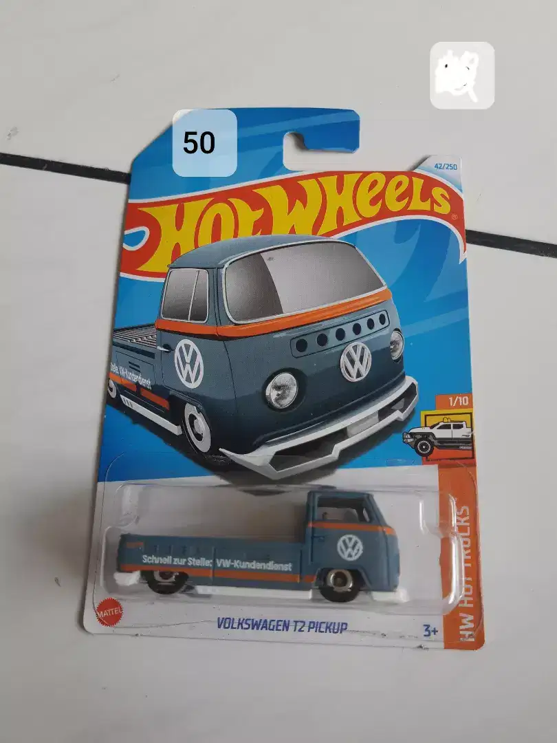 Hot Wheels volkswagen T2 pickup Gray