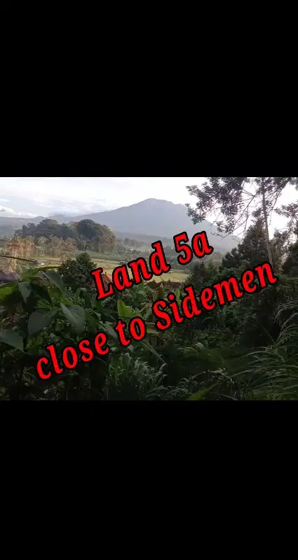 Land for Sale close to Sidemen Traditional Village Bali