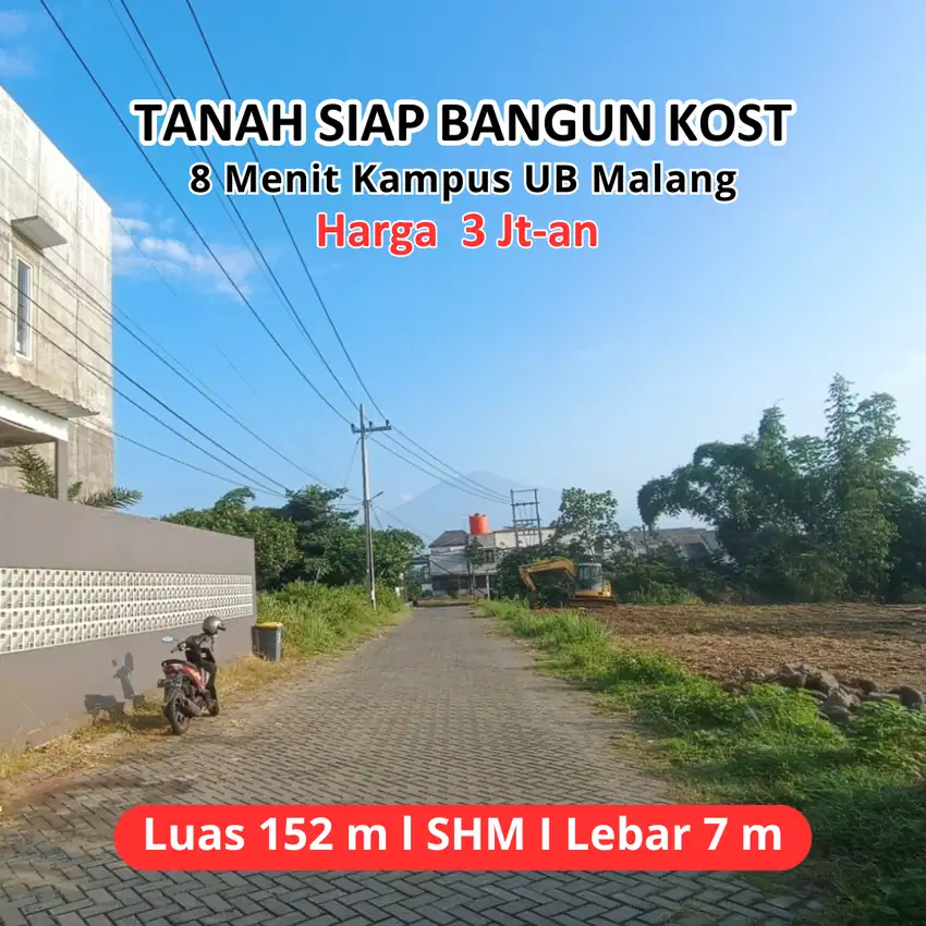 Tanah Kost Merjosari 6 menit UIN Malang