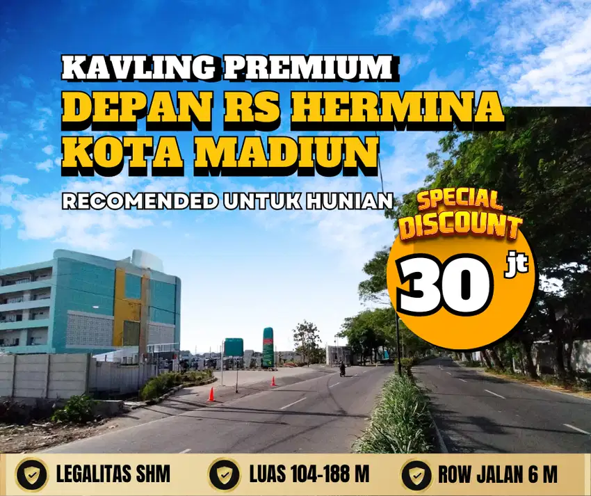 PROMO BU CEPAT Tanah Murah area Ringroad Kota Madiun, Nego keras