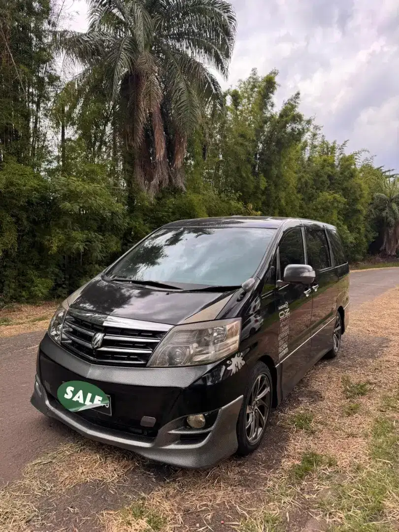 Antik lihat pasti suka Alphard 2.4 2007 wrn hitam