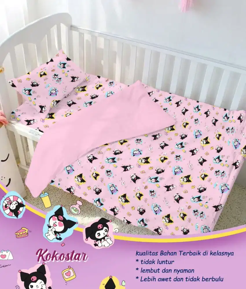 Sprei kuromi katun dingin cvc