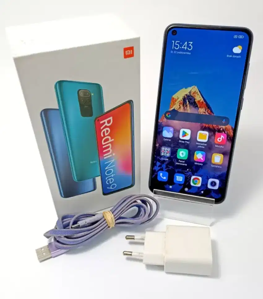 Redmi note 9 4/64 fulset mulus seperti baru