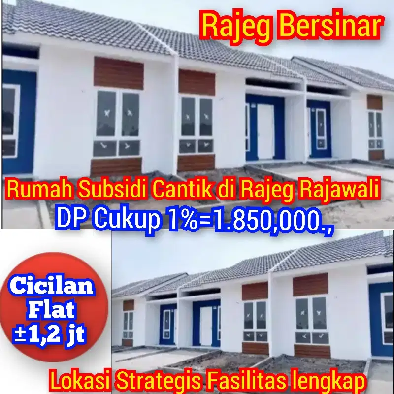 DP 1% Boking 2 jt dpt Rumah Cantik di Rajeg Rajawali