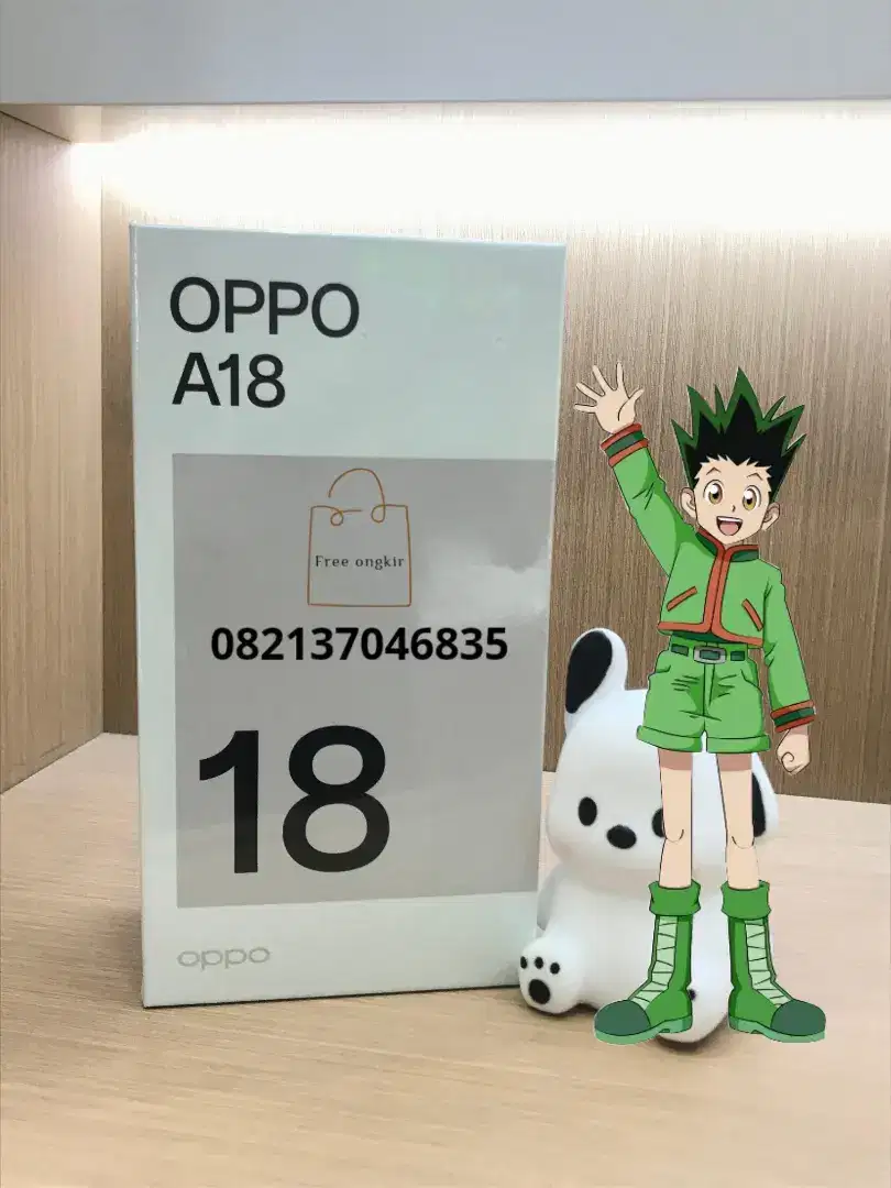 Oppo a18 4/128 new segel garansi resmi termurah bisa cod