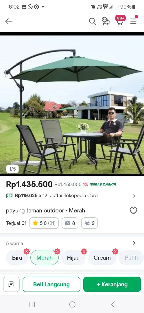 Dijual Sangat Murah Payung Hiasan Taman cocok bgt buat cafe