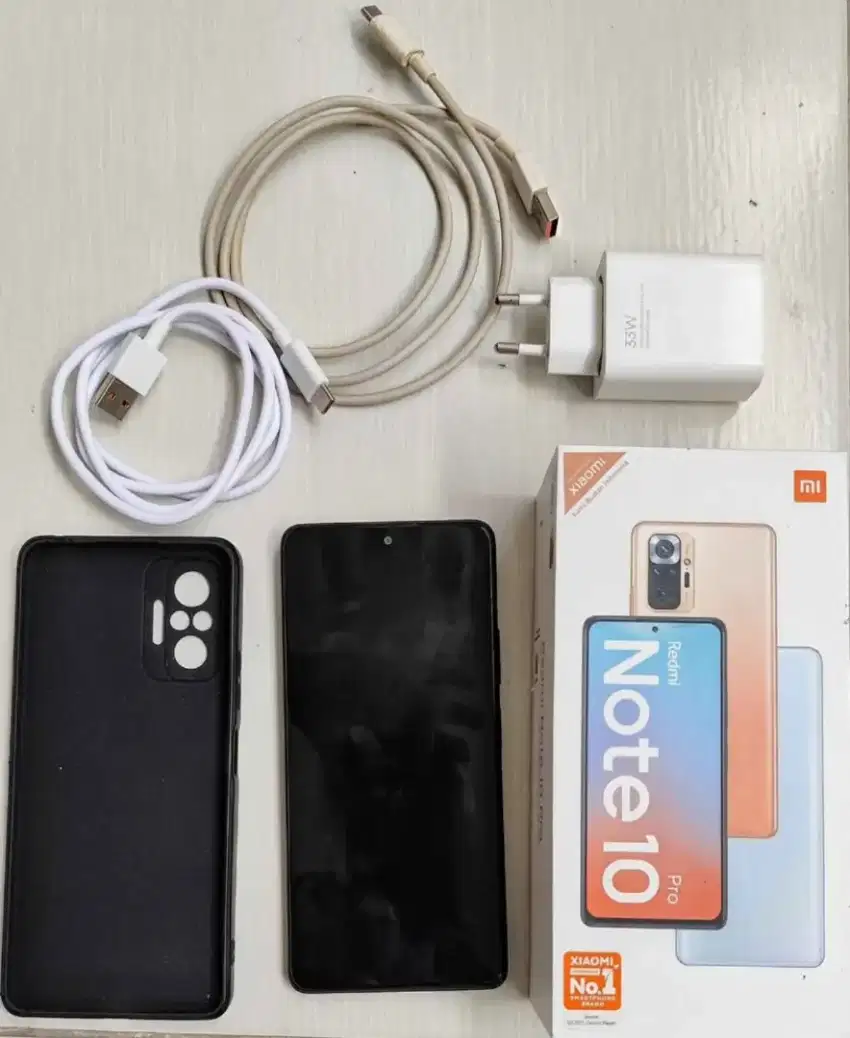 Xiaomi Redmi Note 10 Pro 8/128 Bekas, Warna Onyx Gray