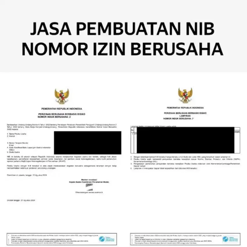 jasa pembuatan nomor berusaha