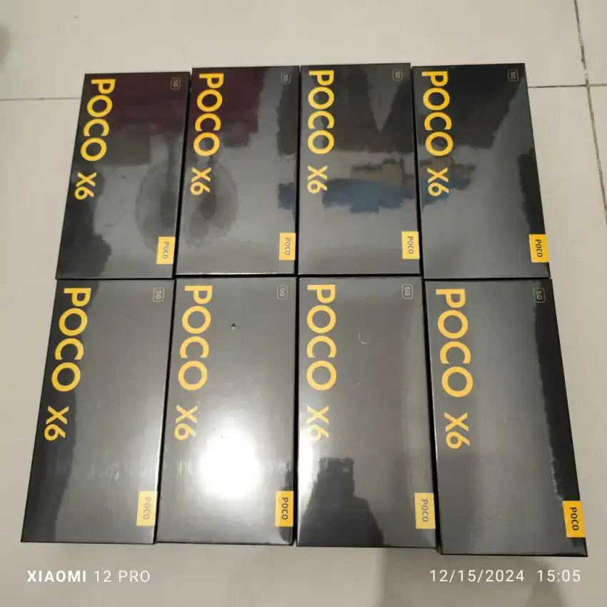 POCO X6 5G 12/256 GARANSI RESMI XIAOMI 15 BULAN SEGEL NO REPACK