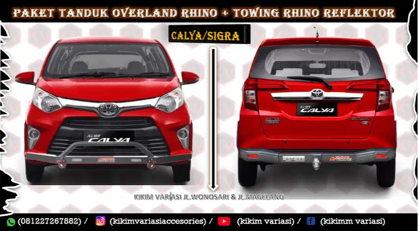 TANDUK MOBIL RHINO OVERLAND DAN TOWING RHINO REFLEKTOR CALYA SIGRA