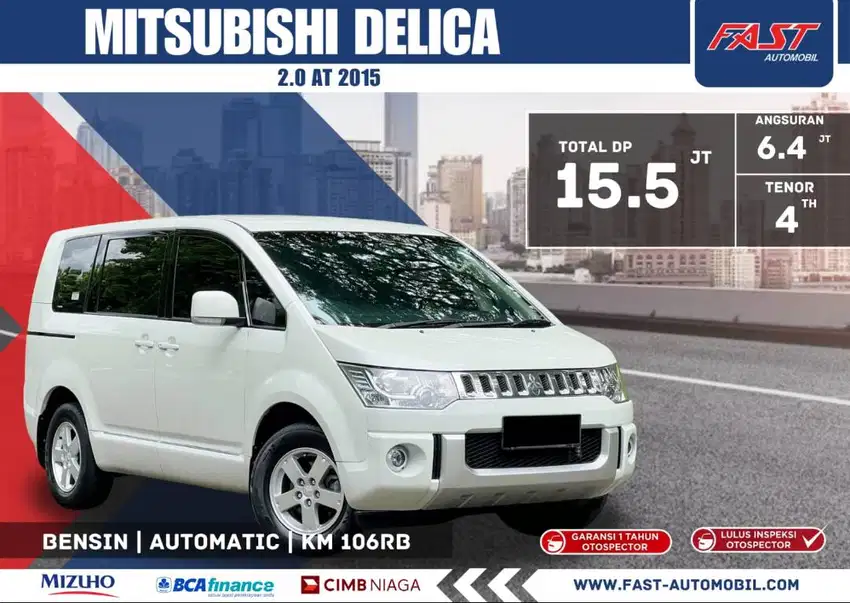 DP 15JT MITSUBISHI DELICA 2015 2.0 AT SIAP PAKAI & SERVICE RECORD#F6ST