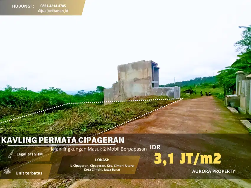 TANAH DIJUAL MURAH CIMAHI UTARA-PERMATA CIPAGERAN