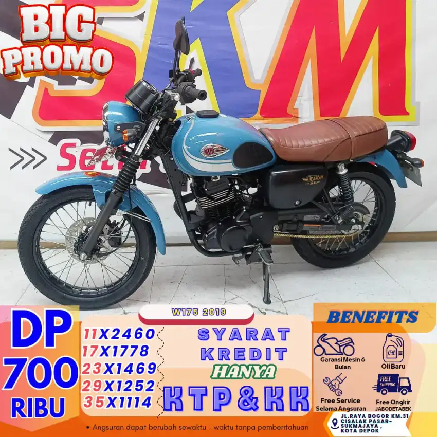 Dp 700rb bawa pulang Kawasaki w175 2019