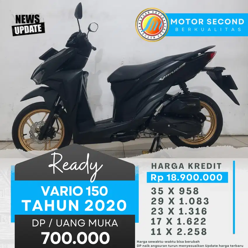 ( DP 700k Tenor 35x 958 ) Vario 150 th 2020 Bayar DP pas terima unit