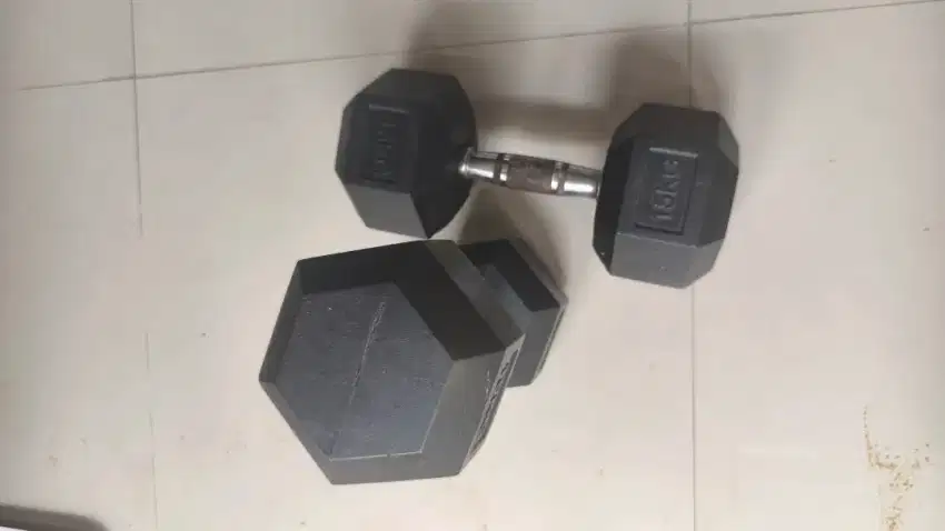 Dumbell Rubber Hex