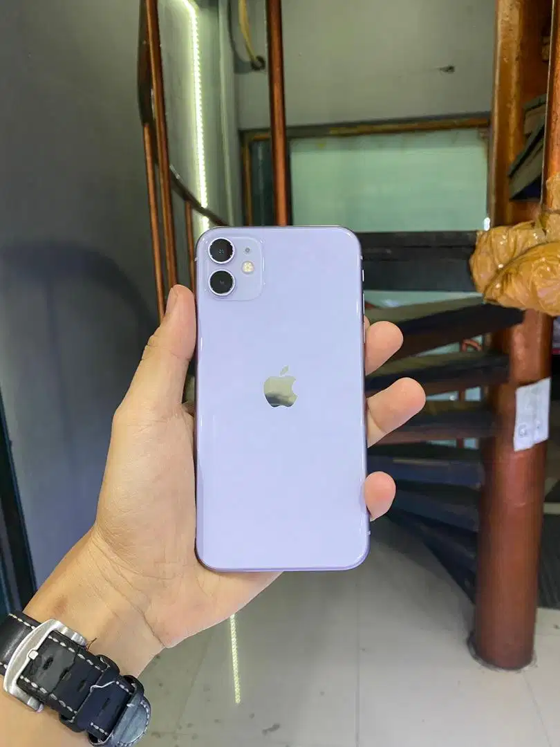 iPhone 11 128gb Purple , Ex iBox , Bh 95% , Fullset Original