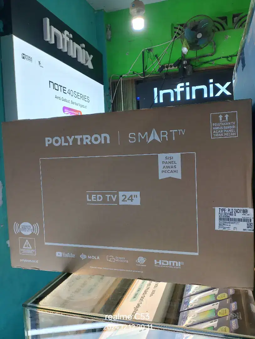 Tv Polytron SMART 24 INCI Garansi resmi dan segel ori