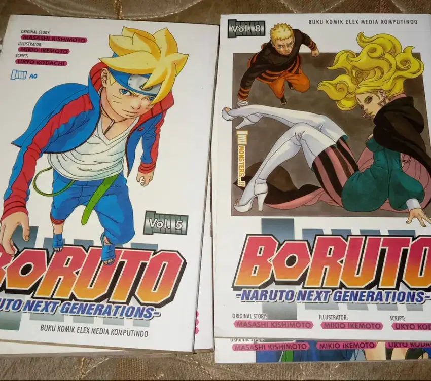 Komik Boruto Bahasa Indonesia volume 2,3,5,7,8