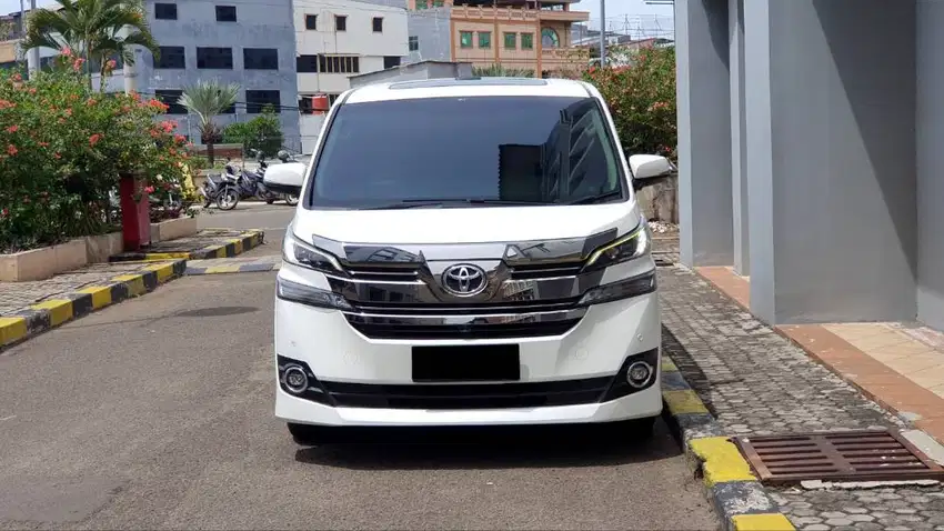 Toyota Vellfire 2.5G Pilot Seat White on Black 2016 Low Km 69Rb Record