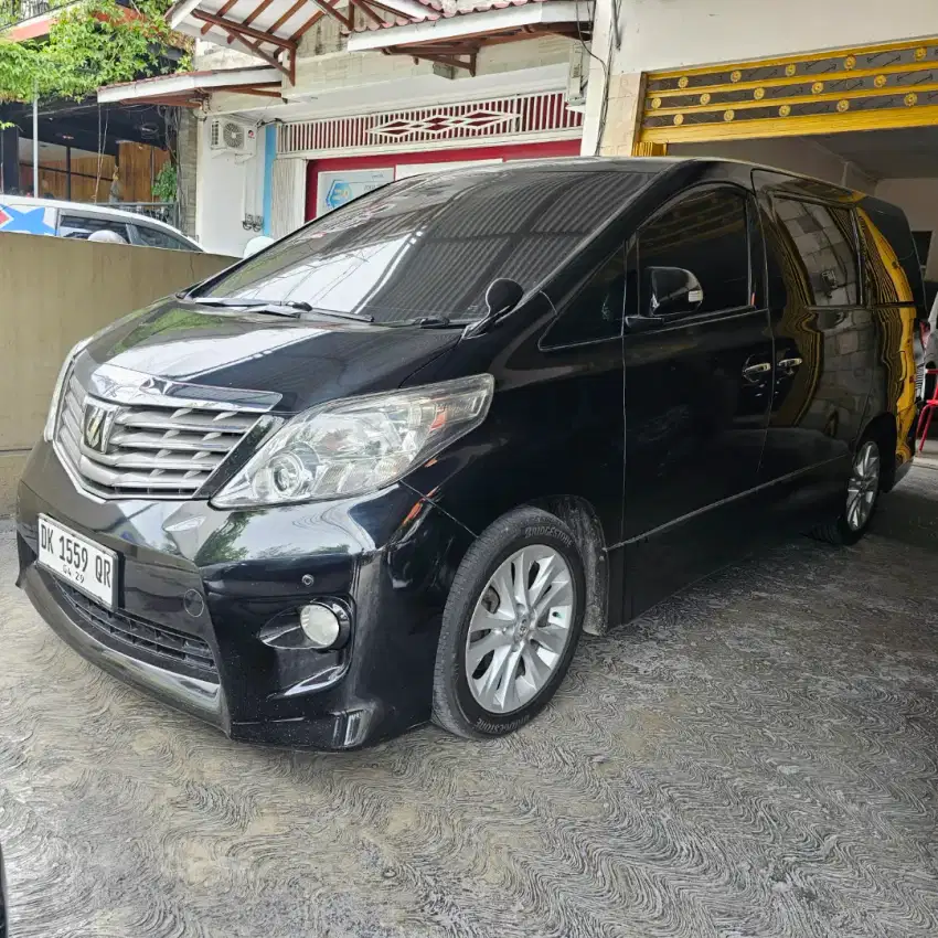 Alphard 2010 Hitam Automatic Asli Bali