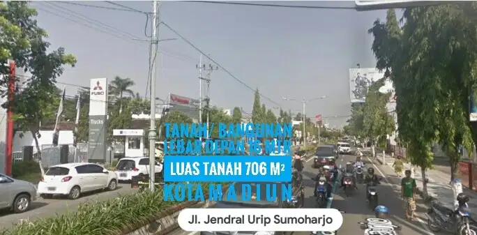 JUAL Tnh+Bangunan KOTA MADIUN Urip Sumoharjo, Lokasie Apik