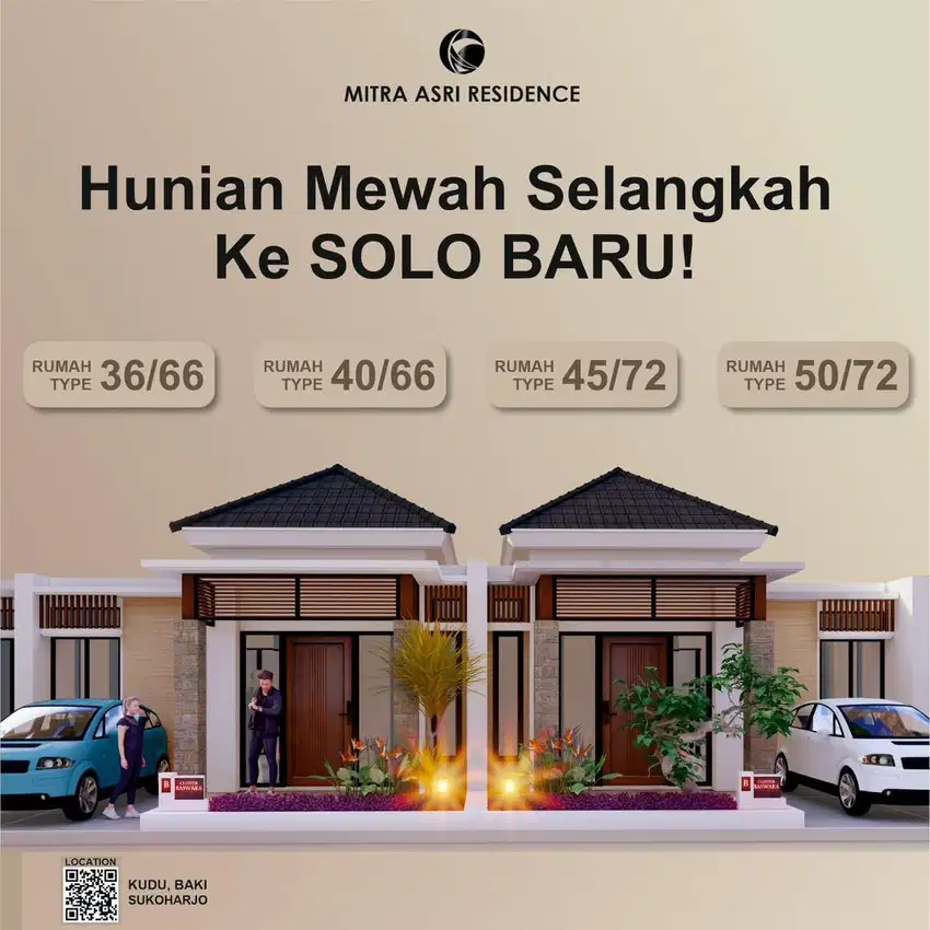 Rumah Murah Solo Baru Cluster Mitra Asri Solobaru